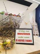 Warsztaty artystyczne - koszyczko-świeczniki na st&oacute;ł wielkanocny (2)